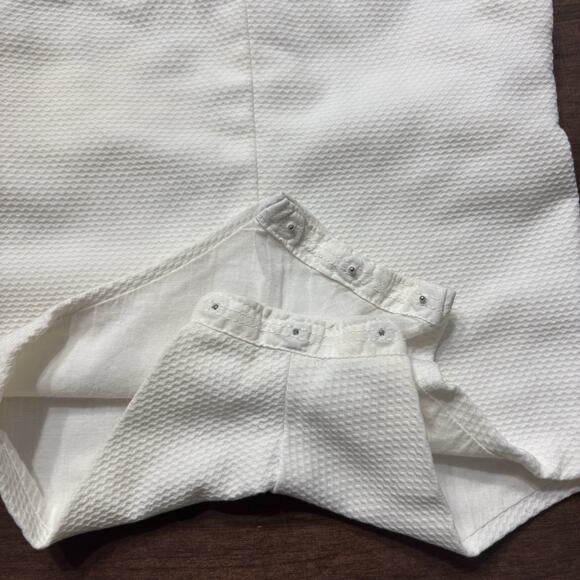 Vtg Handmade Baby Shortall Romper Spring Easter Boy Ric Rac Cotton Sz 3 Month - Picture 5 of 9